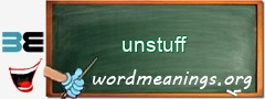 WordMeaning blackboard for unstuff